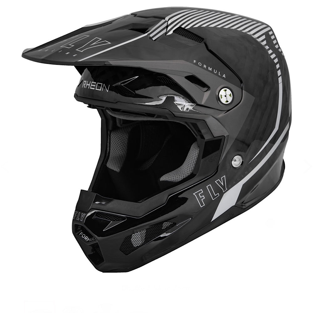 FLY RACING FORMULA CARBON TRACER HELMET SILVER/BLACK