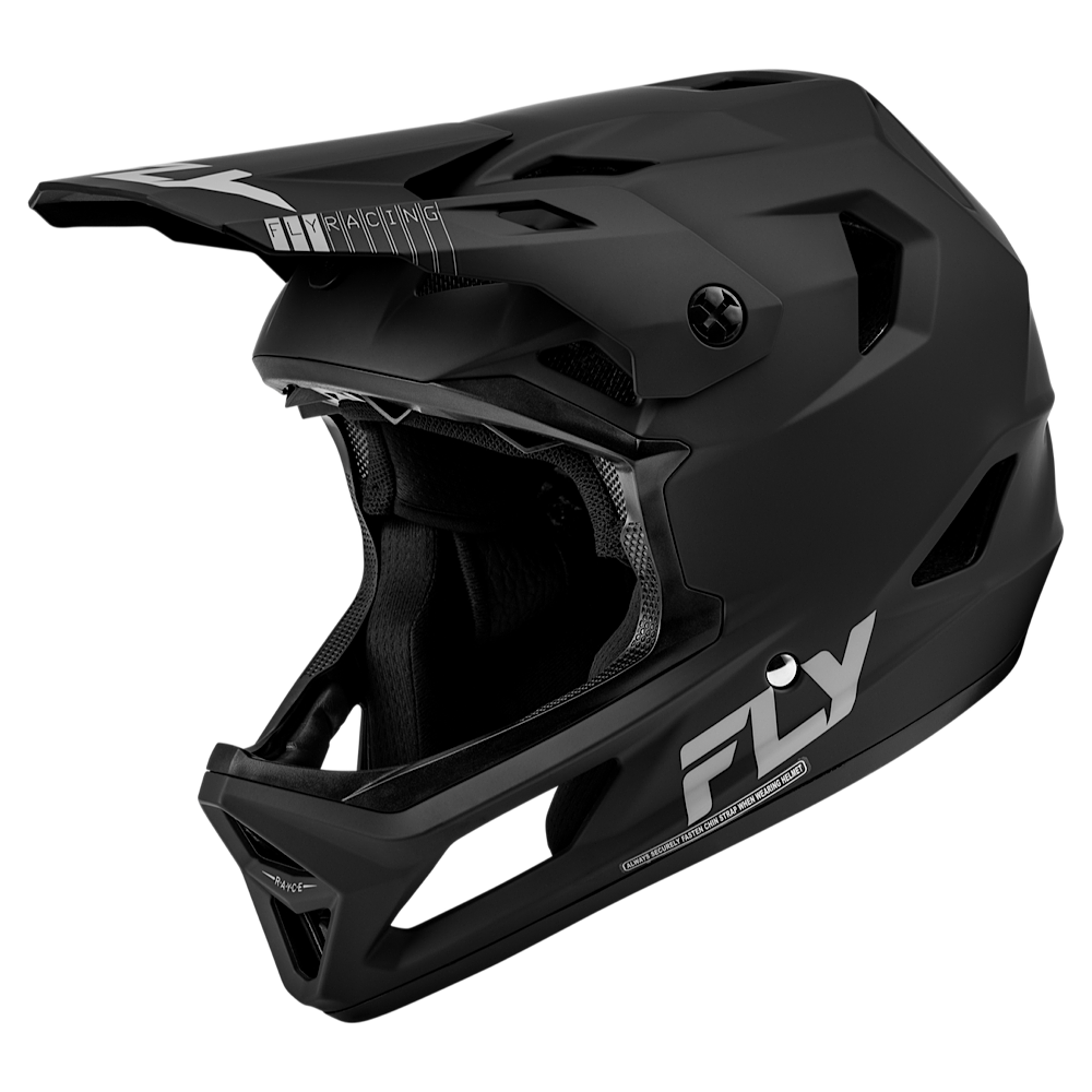 FLY RACING RAYCE HELMET MATTE BLACK SLANT