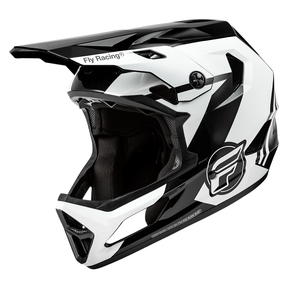 FLY RACING RAYCE HELMET BLACK/WHITE/GREY