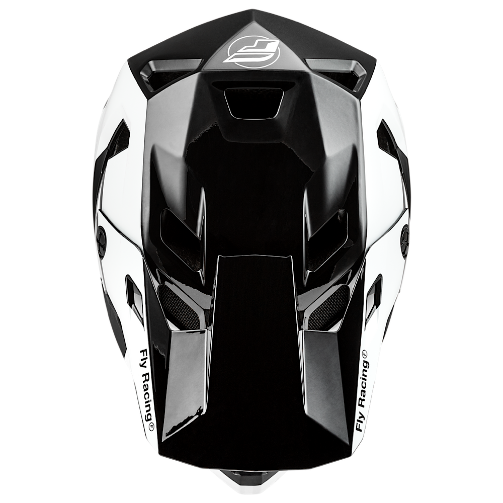 FLY RACING RAYCE HELMET BLACK/WHITE/GREY