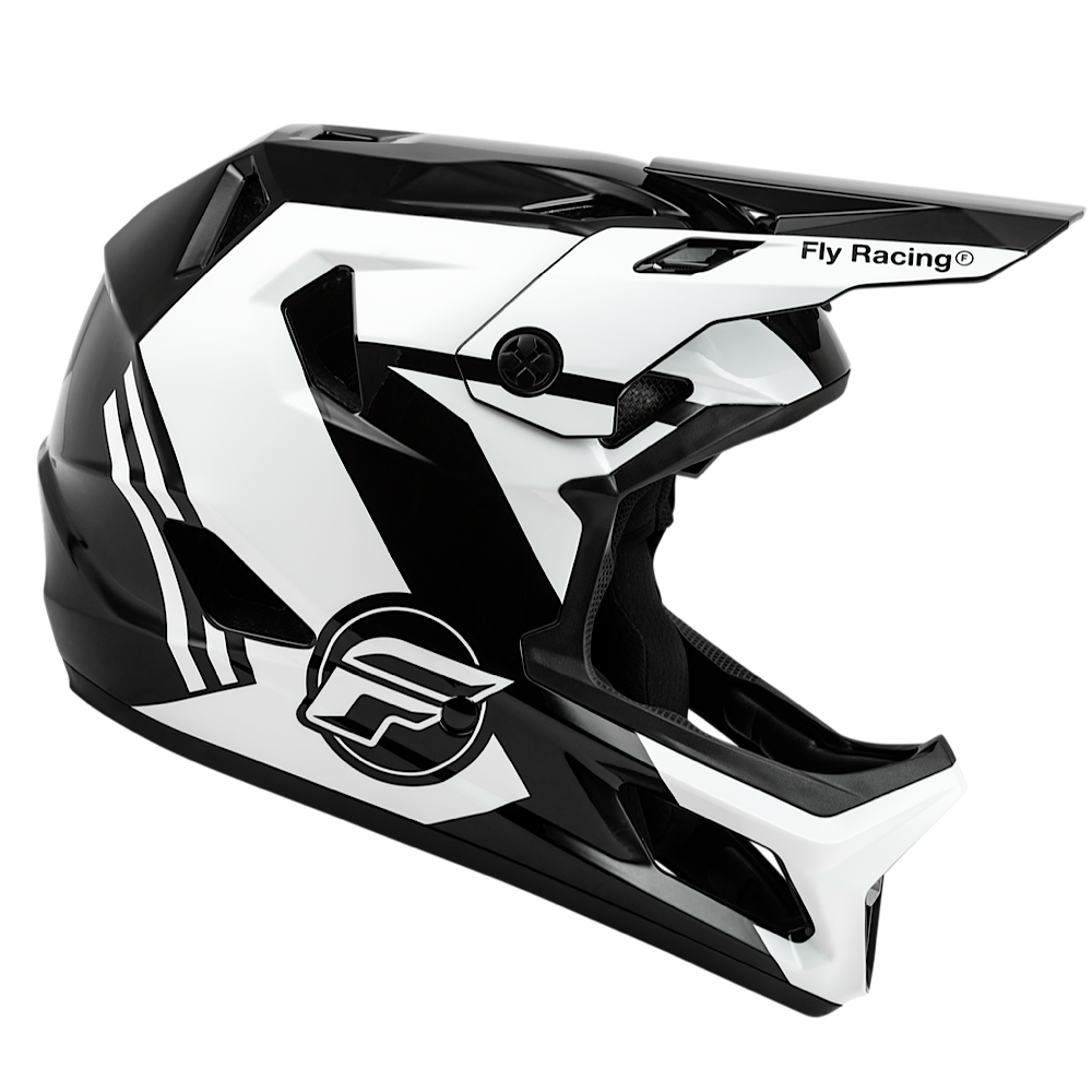 FLY RACING RAYCE HELMET BLACK/WHITE/GREY