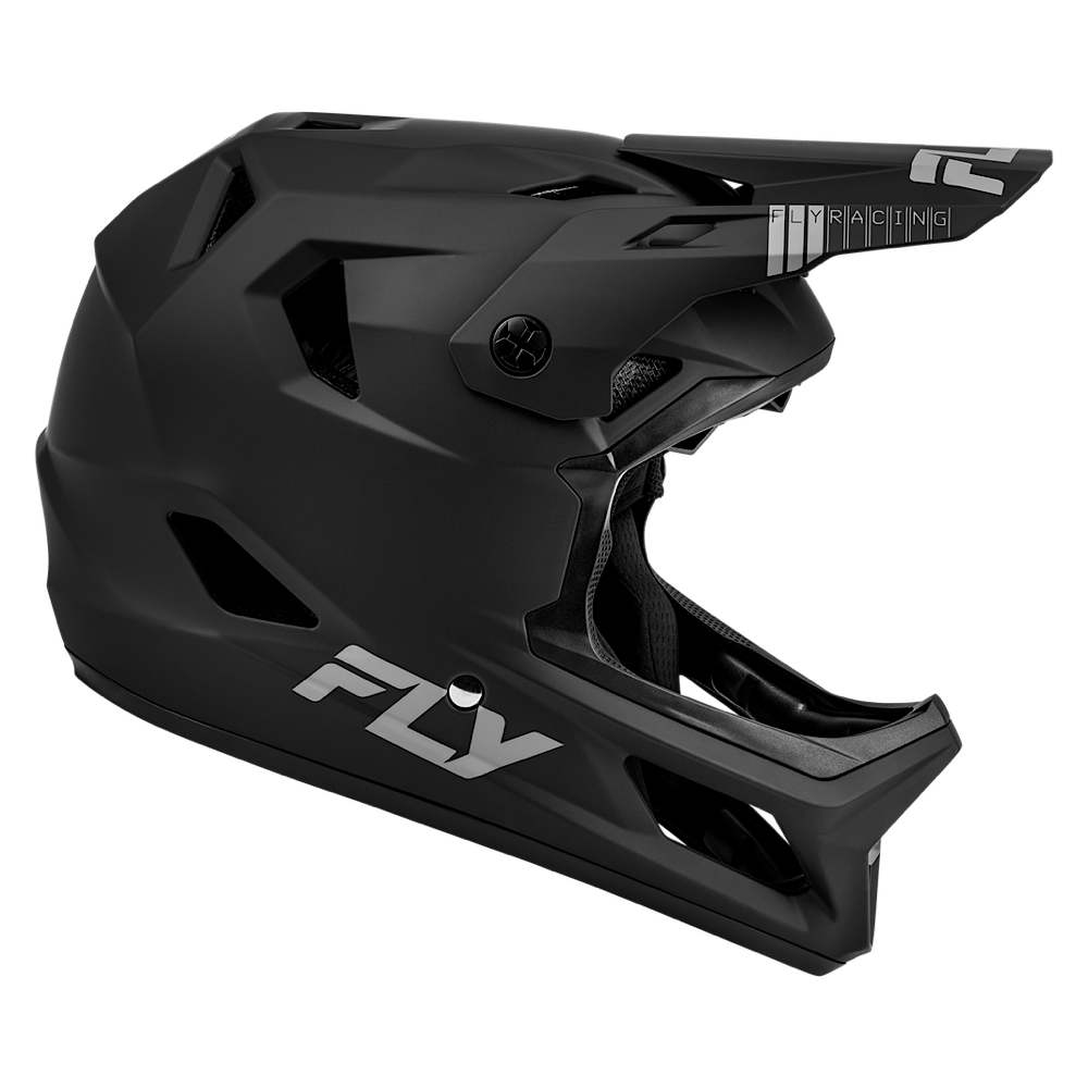 FLY RACING RAYCE HELMET MATTE BLACK SLANT