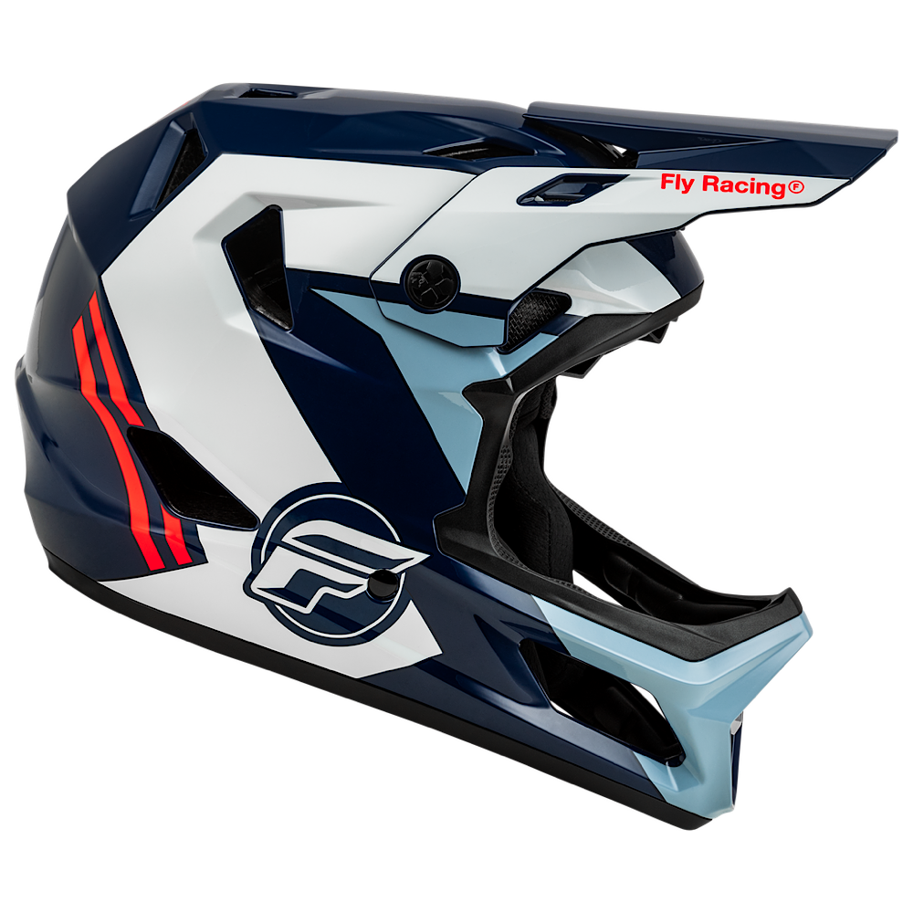 FLY RACING RAYCE HELMET RED/WHITE/BLUE