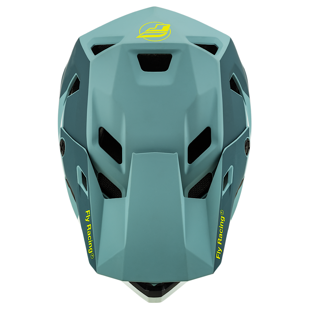 FLY RACING RAYCE HELMET MATTE TEAL HI-VIS