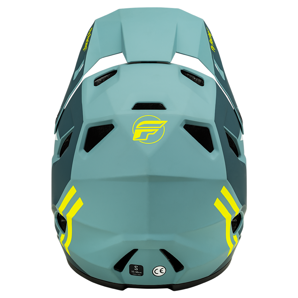 FLY RACING RAYCE HELMET MATTE TEAL HI-VIS