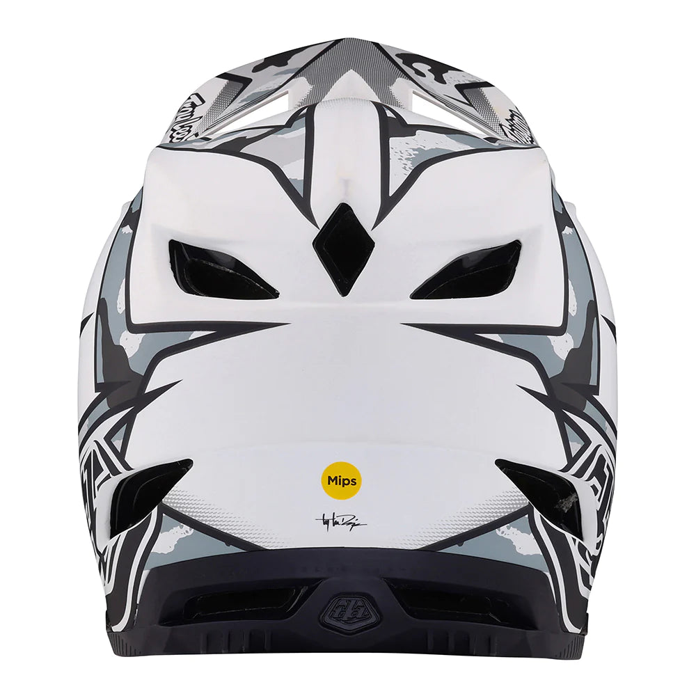 TROY LEE D4 COMPOSITE HELMET MATRIX CAMO WHITE