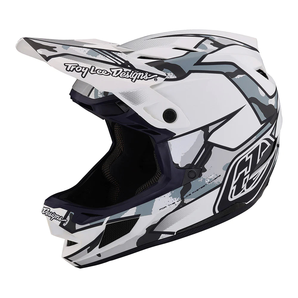 TROY LEE D4 COMPOSITE HELMET MATRIX CAMO WHITE