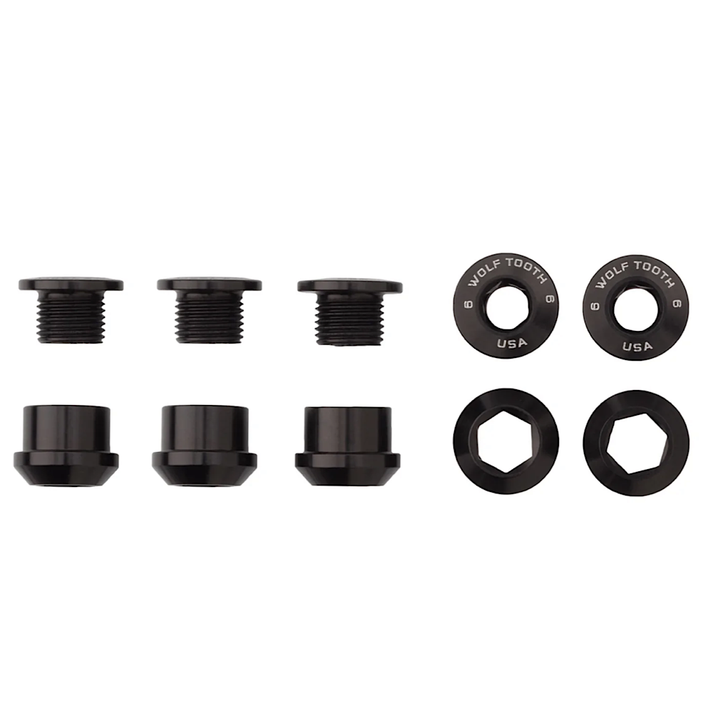 WOLF TOOTH 6MM CHAINRING BOLT/5 PACK