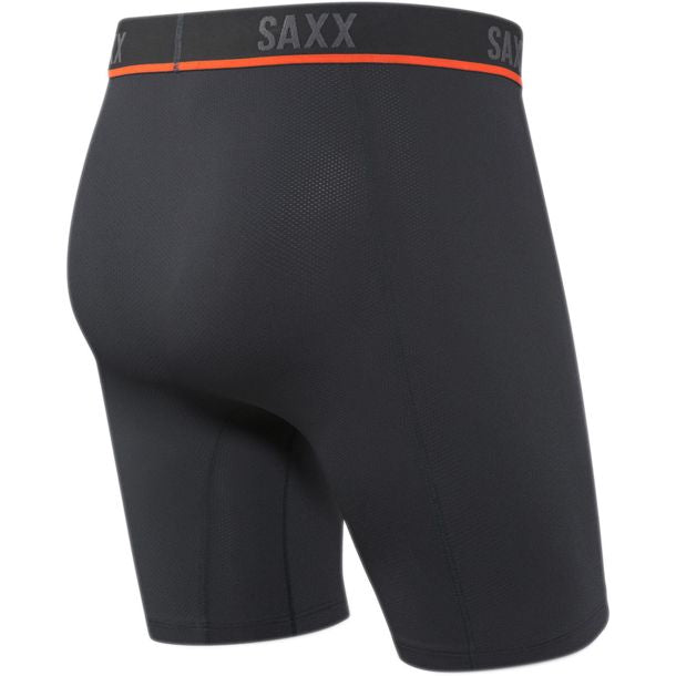 SAXX KINETIC HD LONG LEG BLACK VERMILLION