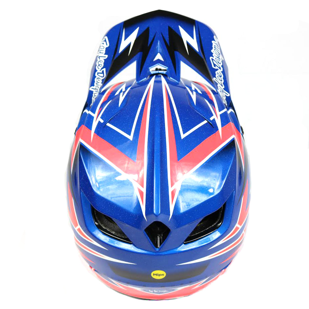 TROY LEE D4 COMPOSITE HELMET VOLT RED/BLUE