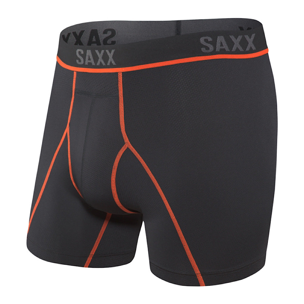 SAXX KINETIC HD BOXER BRIEF - BLACK VERMILLION