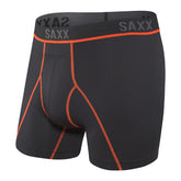 SAXX KINETIC HD BOXER BRIEF - BLACK VERMILLION