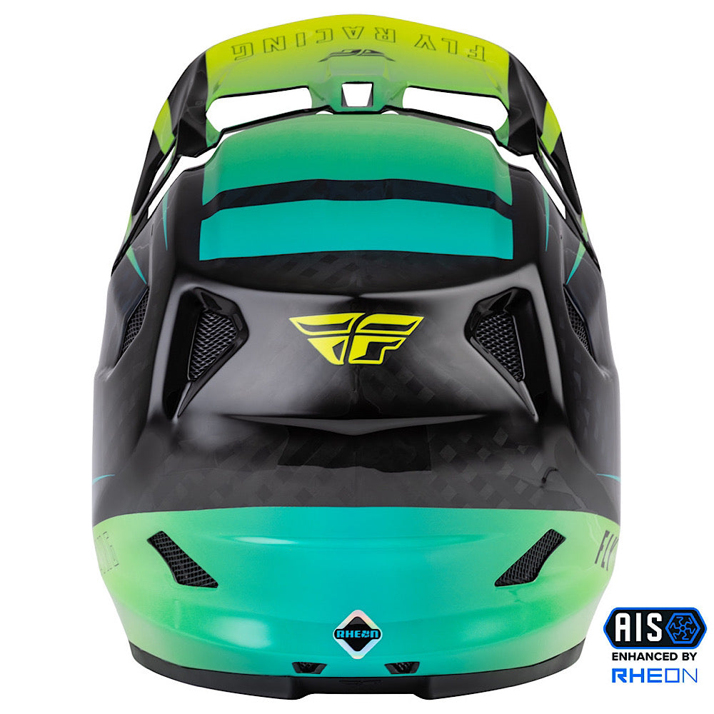 FLY RACING WERX-R CARBON HELMET HI-VIS/TEAL