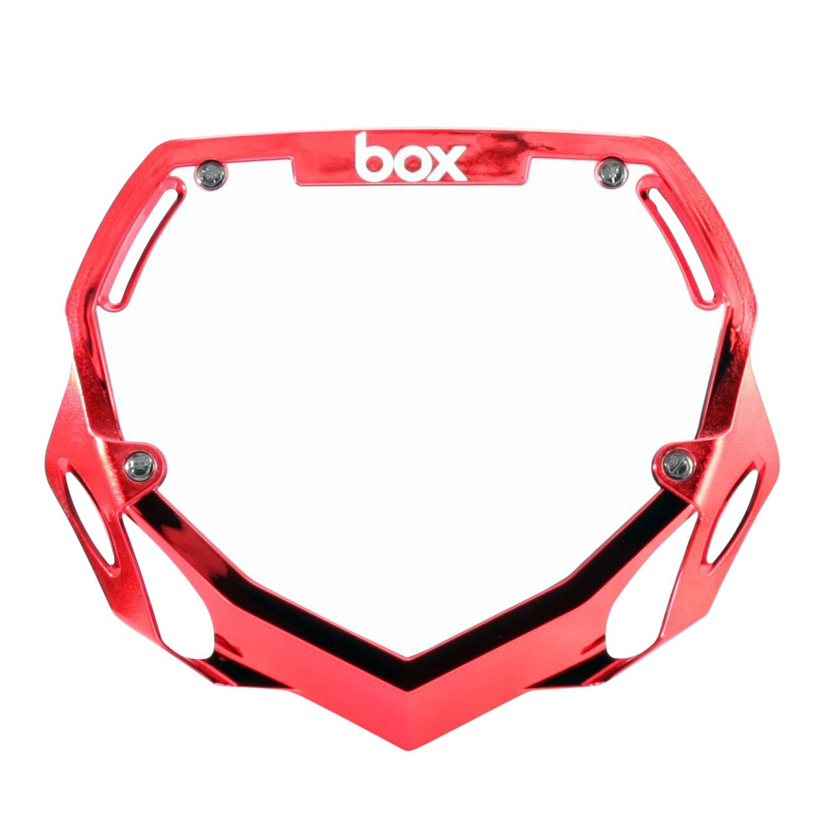 BOX TWO NUMBER PLATE LARGE CHROME