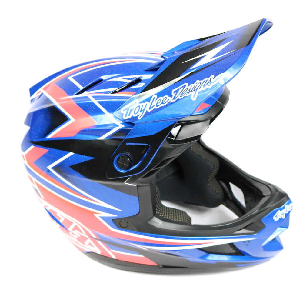 TROY LEE D4 COMPOSITE HELMET VOLT RED/BLUE