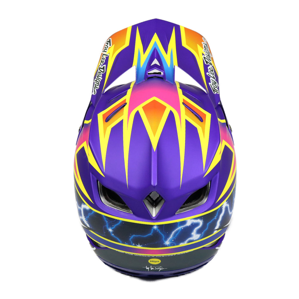 TROY LEE D4 COMPOSITE HELMET LIGHTNING PURPLE