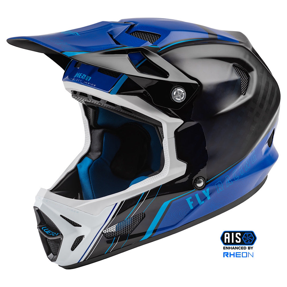 FLY RACING WERX-R CARBON HELMET BLUE/CARBON