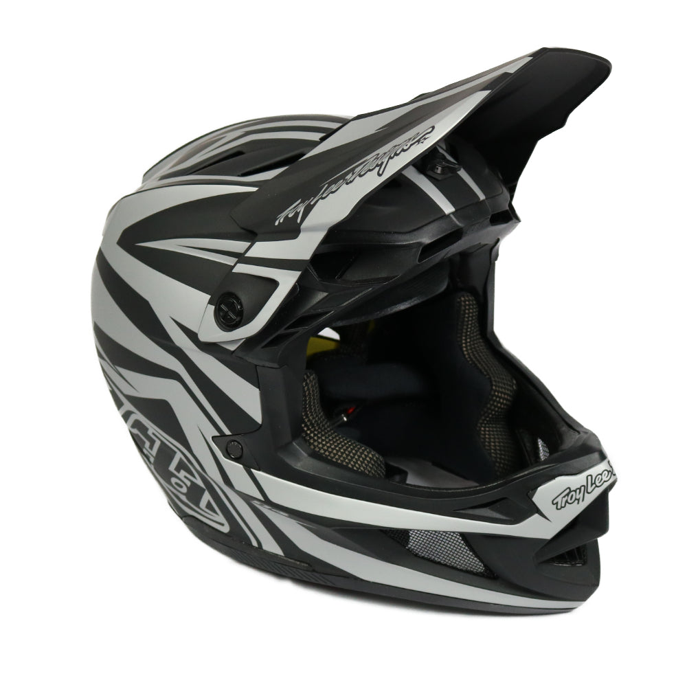 TROY LEE D4 COMPOSITE HELMET SLASH GREY/BLACK