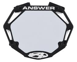 ANSWER 3D PRO NUMBER PLATE