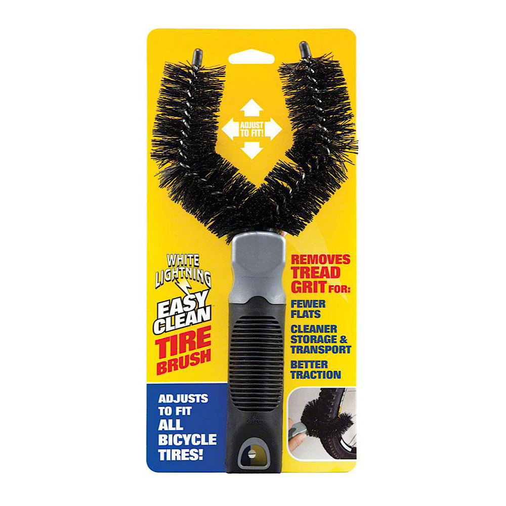 WHITE LIGHTNING TIRE BRUSH: FLEXIBLE