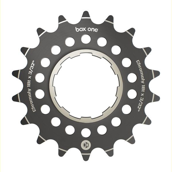 BOX ONE CHROMOLY COG BLACK 3/32"