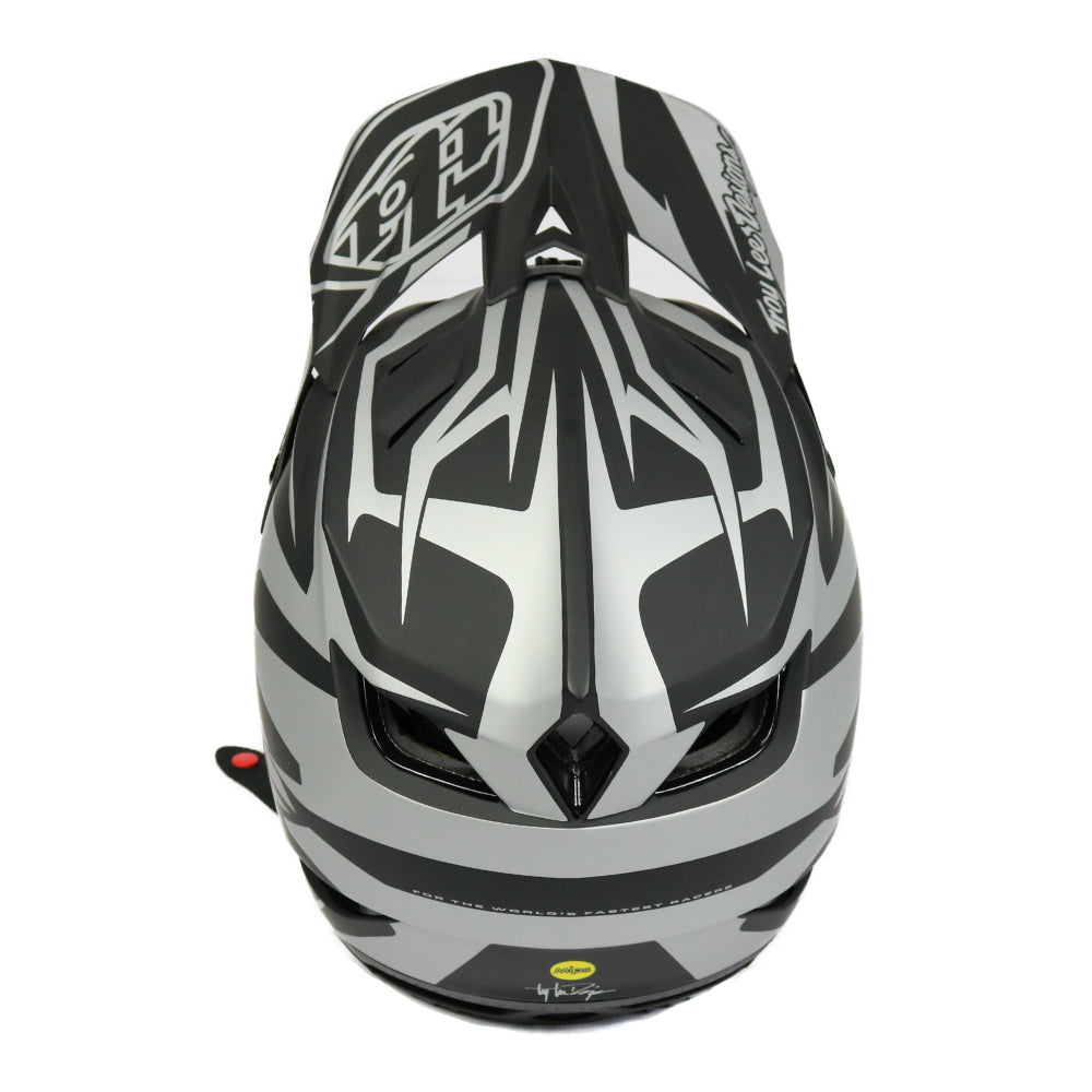 TROY LEE D4 COMPOSITE HELMET SLASH GREY/BLACK