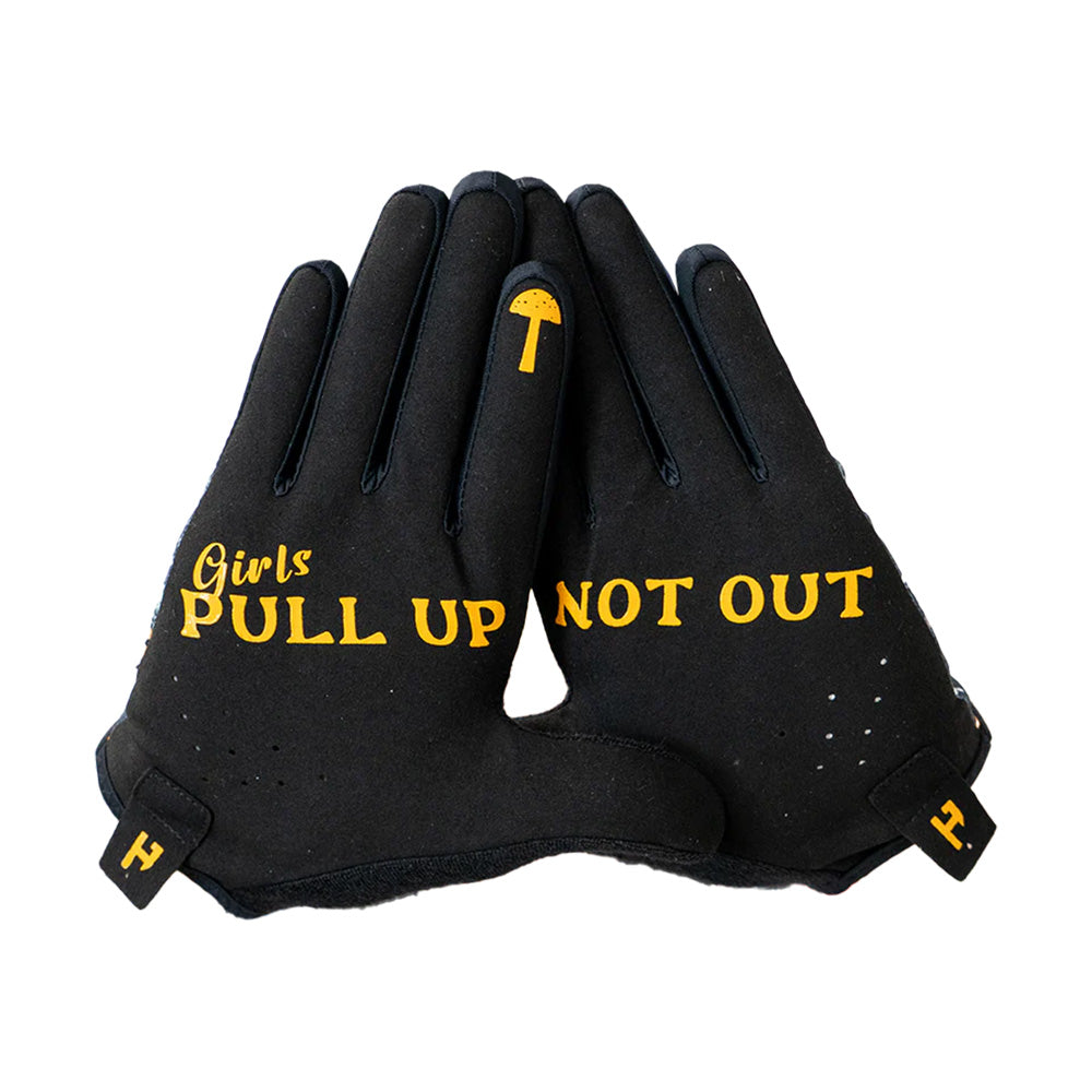 HAND UP GLOVES GPUNO GREEN FLORAL