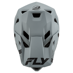 bike helmet for flat head FLY RACING RAYCE HELMET MATTE GREY SLANT