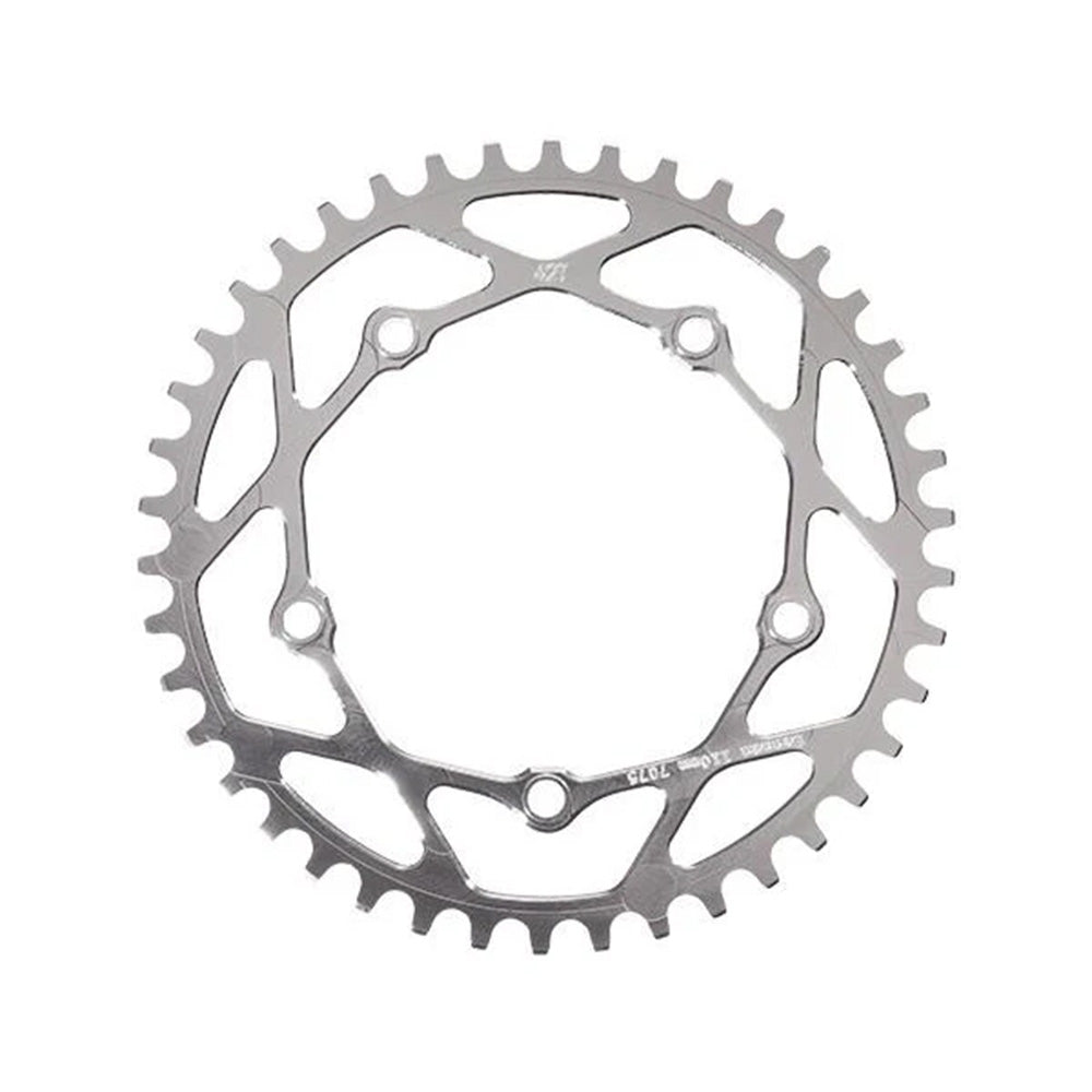 RENNEN 5 BOLT CHAINRING THREADED- 110MM BCD POLISHED
