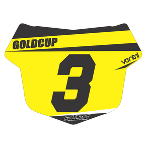 FULL TILT OFFICIAL GOLD CUP NUMBER PLATE INSERTS
