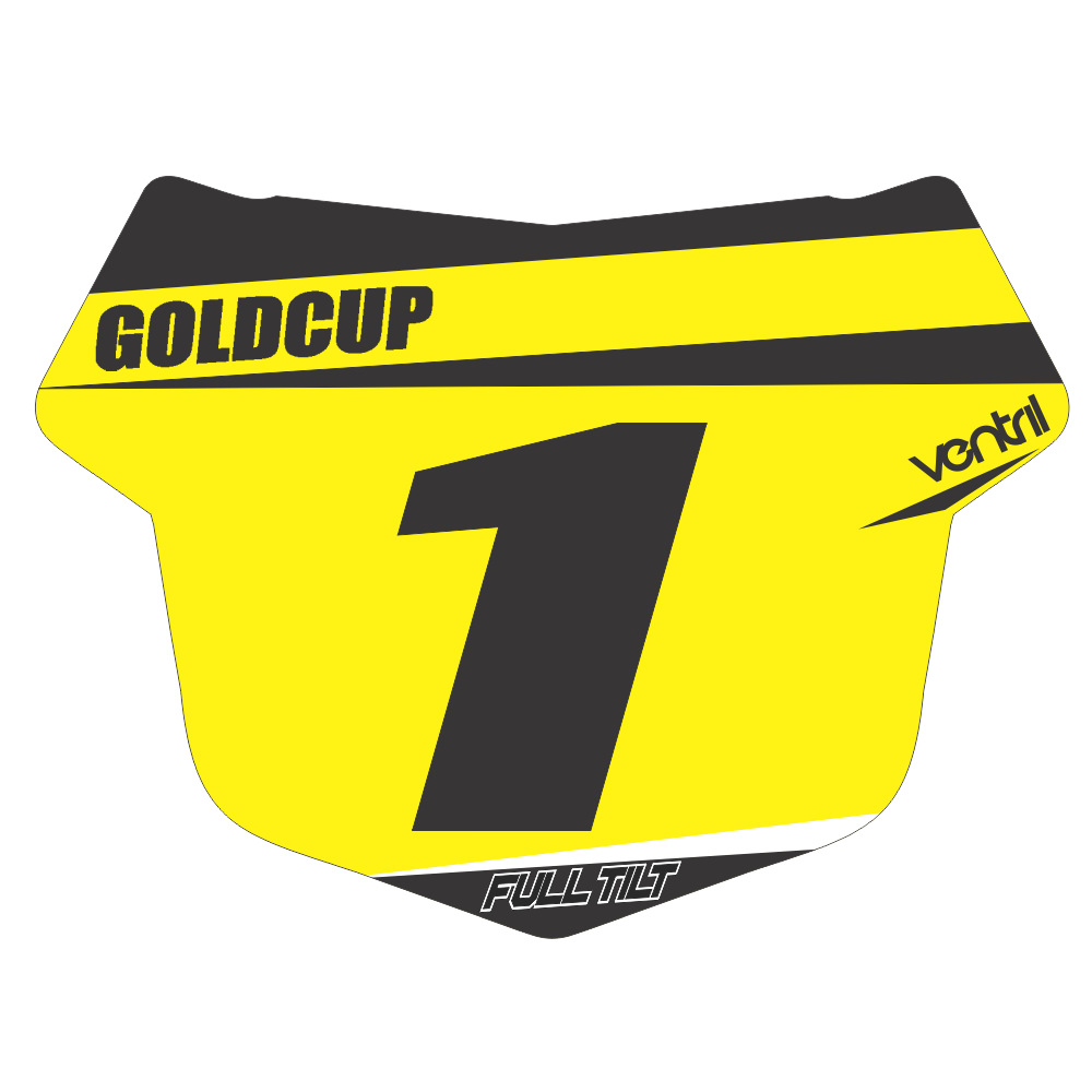 FULL TILT OFFICIAL GOLD CUP NUMBER PLATE INSERTS