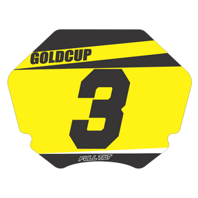 FULL TILT OFFICIAL GOLD CUP NUMBER PLATE INSERTS