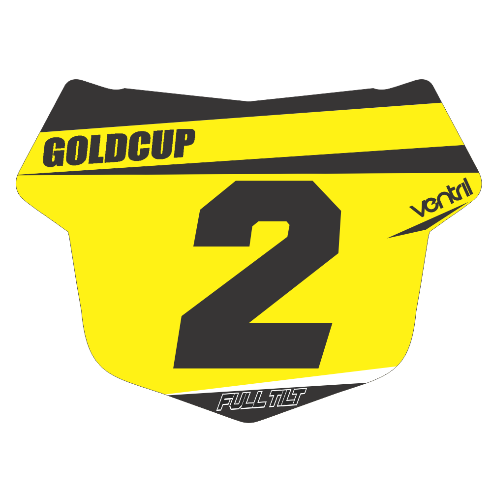 FULL TILT OFFICIAL GOLD CUP NUMBER PLATE INSERTS