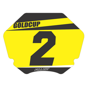 FULL TILT OFFICIAL GOLD CUP NUMBER PLATE INSERTS