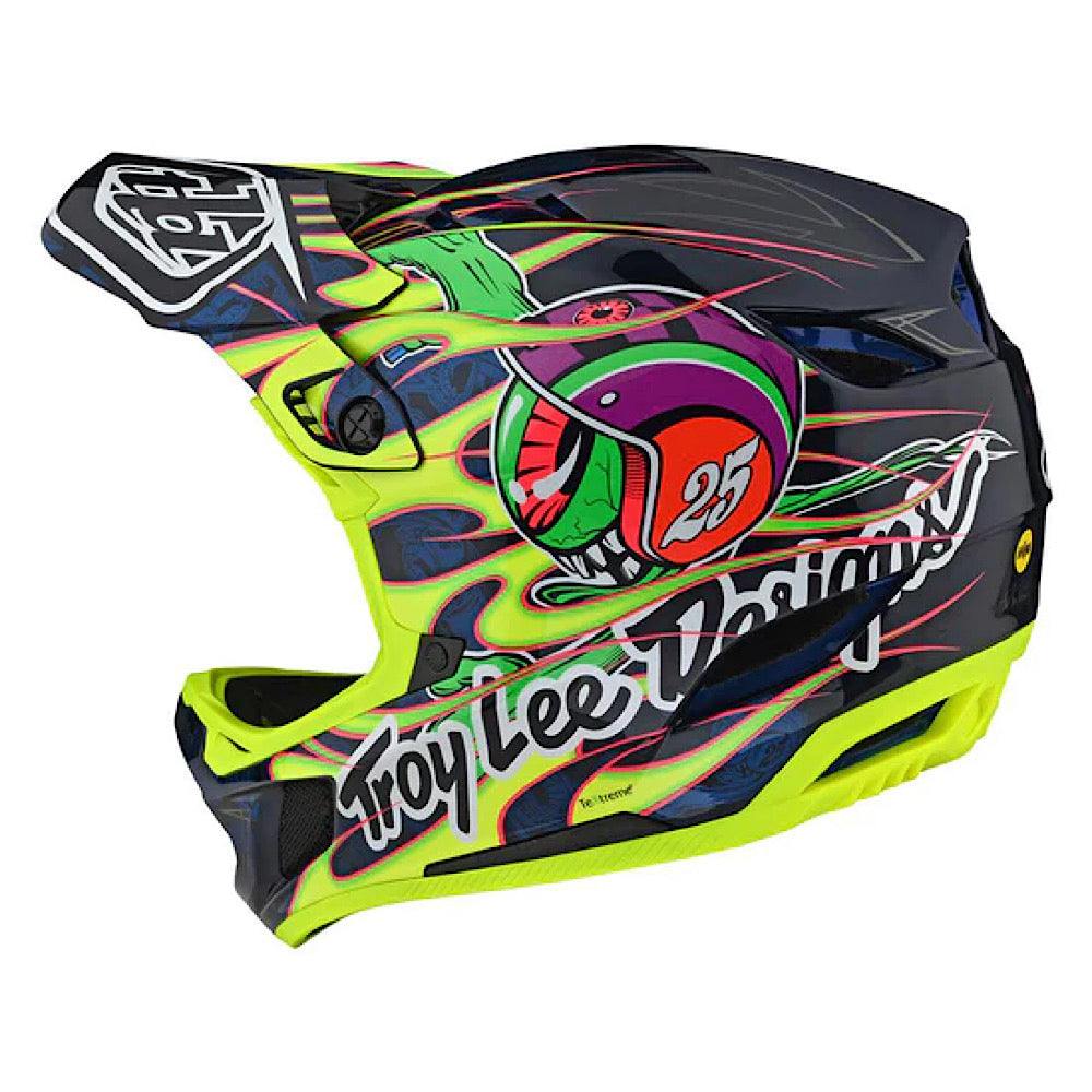 TROY LEE D4 COMPOSITE EYEBALL FLO YELLOW