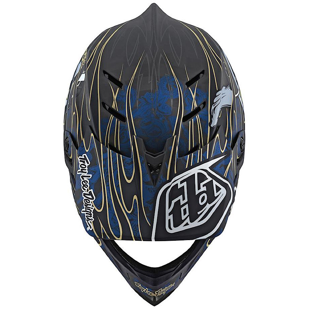 TROY LEE DESIGNS D4 CARBON EYEBALL BLUE