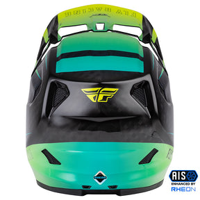 FLY RACING WERX-R CARBON HELMET HI-VIS/TEAL