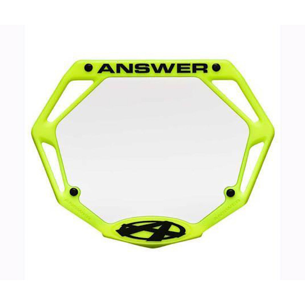 ANSWER 3D MINI NUMBER PLATE