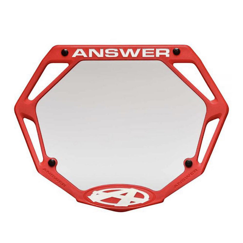 ANSWER 3D MINI NUMBER PLATE