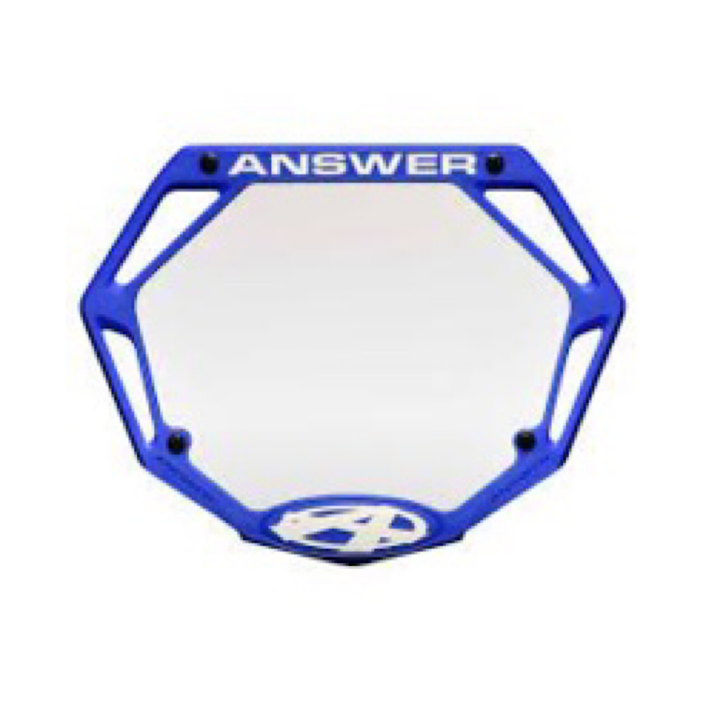 ANSWER 3D MINI NUMBER PLATE