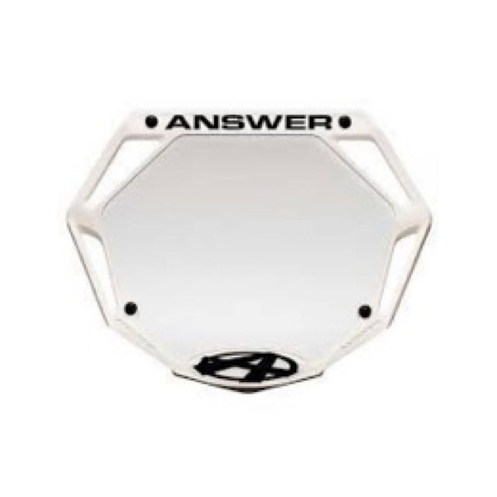 ANSWER 3D MINI NUMBER PLATE